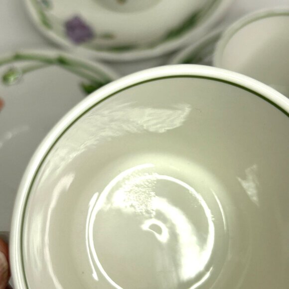 Villeroy & Boch Amapola Set Of 3 Tea Cups‎ & Saucers Vitro Porcelain Floral - Picture 10 of 10